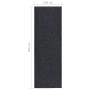 Alfombra de pasillo atrapa suciedad 100x300 cm gris antracita de vidaXL, Alfombras - Ref: Foro24-327169, Precio: 76,44 €, Des...