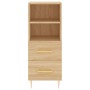 Aparador madera contrachapada color roble Sonoma 34,5x34x90 cm