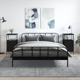 Nachttische 2 Stk. Holzwerkstoff schwarz 41x31x80 cm von vidaXL, Nachttische - Ref: Foro24-825924, Preis: 88,81 €, Rabatt: %