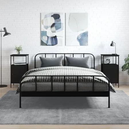 Nachttische 2 Stk. Holzwerkstoff schwarz 41x31x80 cm von vidaXL, Nachttische - Ref: Foro24-825924, Preis: 88,81 €, Rabatt: %