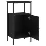 Mesitas de noche 2 uds madera de ingeniería negro 41x31x80 cm de vidaXL, Mesitas de noche - Ref: Foro24-825924, Precio: 88,81...