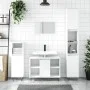 Armario de baño madera de ingeniería blanco 30x30x100 cm de vidaXL, Tocadores de baño - Ref: Foro24-831556, Precio: 56,24 €, ...