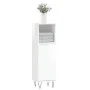 Armario de baño madera contrachapada blanco brillo 30x30x100 cm de vidaXL, Tocadores de baño - Ref: Foro24-831558, Precio: 49...