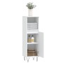 Badezimmerschrank aus Holzwerkstoff weiß 30x30x100 cm von vidaXL, Badezimmerwaschtische - Ref: Foro24-831556, Preis: 57,15 €,...