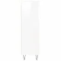 Armario de baño madera contrachapada blanco brillo 30x30x100 cm de vidaXL, Tocadores de baño - Ref: Foro24-831558, Precio: 49...