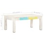 Weißer Couchtisch aus massivem Mangoholz, 110 x 60 x 45 cm von vidaXL, Couchtisch - Ref: Foro24-323555, Preis: 110,74 €, Raba...