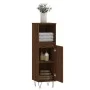 Armario de baño madera contrachapada marrón roble 30x30x100 cm de vidaXL, Tocadores de baño - Ref: Foro24-831563, Precio: 53,...