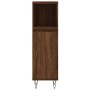 Armario de baño madera contrachapada marrón roble 30x30x100 cm de vidaXL, Tocadores de baño - Ref: Foro24-831563, Precio: 53,...