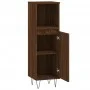 Armario de baño madera contrachapada marrón roble 30x30x100 cm de vidaXL, Tocadores de baño - Ref: Foro24-831563, Precio: 53,...