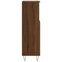 Armario de baño madera contrachapada marrón roble 30x30x100 cm de vidaXL, Tocadores de baño - Ref: Foro24-831563, Precio: 53,...
