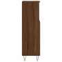 Armario de baño madera contrachapada marrón roble 30x30x100 cm de vidaXL, Tocadores de baño - Ref: Foro24-831563, Precio: 53,...