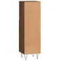 Armario de baño madera contrachapada marrón roble 30x30x100 cm de vidaXL, Tocadores de baño - Ref: Foro24-831563, Precio: 53,...