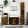 Badezimmerschrank Sperrholz geräucherte Eiche 30x30x100 cm von vidaXL, Badezimmerwaschtische - Ref: Foro24-831561, Preis: 51,...