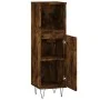 Badezimmerschrank Sperrholz geräucherte Eiche 30x30x100 cm von vidaXL, Badezimmerwaschtische - Ref: Foro24-831561, Preis: 51,...