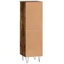 Badezimmerschrank Sperrholz geräucherte Eiche 30x30x100 cm von vidaXL, Badezimmerwaschtische - Ref: Foro24-831561, Preis: 51,...