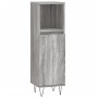 Badezimmerschrank aus grauem Sonoma-Sperrholz, 30 x 30 x 100 cm von vidaXL, Badezimmerwaschtische - Ref: Foro24-831562, Preis...
