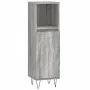 Sonoma gray plywood bathroom cabinet 30x30x100 cm by vidaXL, bathroom vanities - Ref: Foro24-831562, Price: 52,86 €, Discount: %