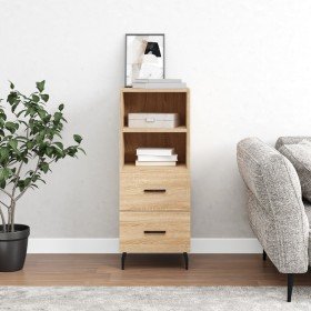Aparador madera contrachapada color roble Sonoma 34,5x34x90 cm Aparador madera contrachapada color roble Sonoma 34,5x34x90 cm