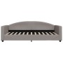 Sofá cama tela gris taupe 100x200 cm de vidaXL, Camas y somieres - Ref: Foro24-354119, Precio: 207,74 €