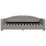 Taupe gray fabric sofa bed 100x200 cm by vidaXL, Beds and slatted bases - Ref: Foro24-354119, Price: 192,87 €, Discount: %