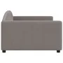 Taupe gray fabric sofa bed 100x200 cm by vidaXL, Beds and slatted bases - Ref: Foro24-354119, Price: 192,87 €, Discount: %