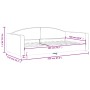 Sofá cama tela gris taupe 100x200 cm de vidaXL, Camas y somieres - Ref: Foro24-354119, Precio: 207,74 €