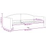 Sofá cama tela negro 90x200 cm de vidaXL, Camas y somieres - Ref: Foro24-354113, Precio: 188,66 €, Descuento: %
