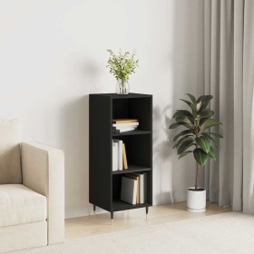 Aparador de madera de ingeniería negro 34,5x32,5x90 cm Aparador de madera de ingeniería negro 34,5x32,5x90 cm