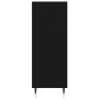 Aparador de madera de ingeniería negro 34,5x32,5x90 cm