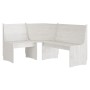 Eckbank aus massivem weißem Kiefernholz, 151 cm von vidaXL, Ess- und Küchenbänke - Ref: Foro24-327247, Preis: 199,27 €, Rabat...