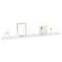 Wandregale 4 Einheiten weiß glänzend 100x9x3 cm von vidaXL, Regale und Regale - Ref: Foro24-326656, Preis: 39,54 €, Rabatt: %