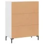 Aparador de madera de ingeniería blanco 69,5x34x90 cm de vidaXL, Aparadores - Ref: Foro24-830196, Precio: 99,46 €, Descuento: %