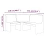 Solid white pine wood corner bench 151 cm by vidaXL, Dining and kitchen benches - Ref: Foro24-327247, Price: 196,58 €, Discou...