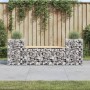 Gabion design garden bench solid pine wood 183x41x60.5 cm by vidaXL, garden benches - Ref: Foro24-834387, Price: 110,67 €, Di...
