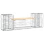 Gabion design garden bench solid pine wood 183x41x60.5 cm by vidaXL, garden benches - Ref: Foro24-834387, Price: 110,67 €, Di...