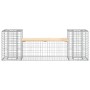 Gabion design garden bench solid pine wood 183x41x60.5 cm by vidaXL, garden benches - Ref: Foro24-834387, Price: 110,67 €, Di...