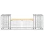 Gabion design garden bench solid pine wood 183x41x60.5 cm by vidaXL, garden benches - Ref: Foro24-834387, Price: 118,07 €, Di...
