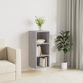 Aparador de madera de ingeniería gris Sonoma 34,5x32,5x90 cm Aparador de madera de ingeniería gris Sonoma 34,5x32,5x90 cm