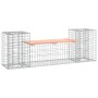 Gabionen-Design-Gartenbank aus Douglasienholz, 183 x 41 x 60,5 cm von vidaXL, Gartenbänke - Ref: Foro24-834388, Preis: 112,41...