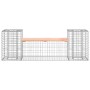 Gabionen-Design-Gartenbank aus Douglasienholz, 183 x 41 x 60,5 cm von vidaXL, Gartenbänke - Ref: Foro24-834388, Preis: 112,41...