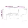 Corner bench REINE solid pine wood brown gray 151 cm by vidaXL, Dining and kitchen benches - Ref: Foro24-327248, Price: 196,1...