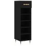 Zapatero madera de ingeniería negro 30x35x105 cm de vidaXL, Armarios y almacenamiento - Ref: Foro24-829653, Precio: 43,20 €, ...