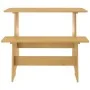 Honey Brown Solid Wood Dining Table with Bench by vidaXL, Kitchen and dining tables - Ref: Foro24-327250, Price: 94,56 €, Dis...