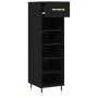 Zapatero madera de ingeniería negro 30x35x105 cm de vidaXL, Armarios y almacenamiento - Ref: Foro24-829653, Precio: 43,20 €, ...