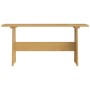 Honey Brown Solid Wood Dining Table with Bench by vidaXL, Kitchen and dining tables - Ref: Foro24-327250, Price: 94,32 €, Dis...