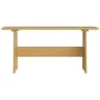 Honey Brown Solid Wood Dining Table with Bench by vidaXL, Kitchen and dining tables - Ref: Foro24-327250, Price: 94,56 €, Dis...