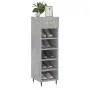 Concrete gray engineered wood shoe rack 30x35x105 cm by vidaXL, Closets and storage - Ref: Foro24-829656, Price: 45,15 €, Dis...