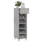 Betongraues Schuhregal aus Holzwerkstoff, 30 x 35 x 105 cm von vidaXL, Schränke und Lagerung - Ref: Foro24-829656, Preis: 45,...