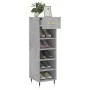 Concrete gray engineered wood shoe rack 30x35x105 cm by vidaXL, Closets and storage - Ref: Foro24-829656, Price: 45,15 €, Dis...