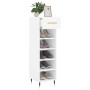 Zapatero madera de ingeniería blanco 30x35x105 cm de vidaXL, Armarios y almacenamiento - Ref: Foro24-829652, Precio: 43,58 €,...